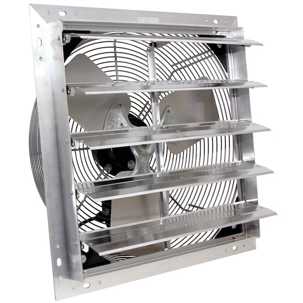 Ves Fan, 20" Shutter Exhaust, 115V, 1/10HP, 60Hz, 3 Galvanized Steel Blades, AC Motor, 3 Speed, w/Cord SF-20000-01 - main